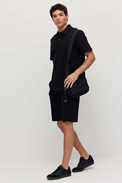 PAULMARK Men's Tie-Waist Textured Shorts