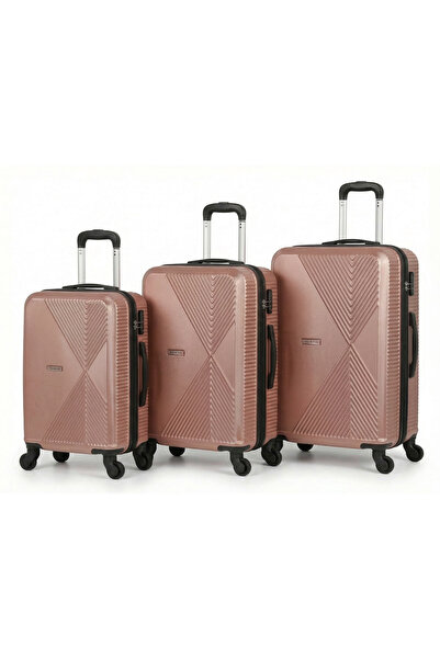 Sister 3 PCS ABS Luggage Set TSA Lock 3-Level Handle 360° Wheels Lightweight ...