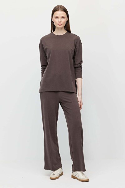 PAULMARK Women's Textured Front-Seamed Trousers