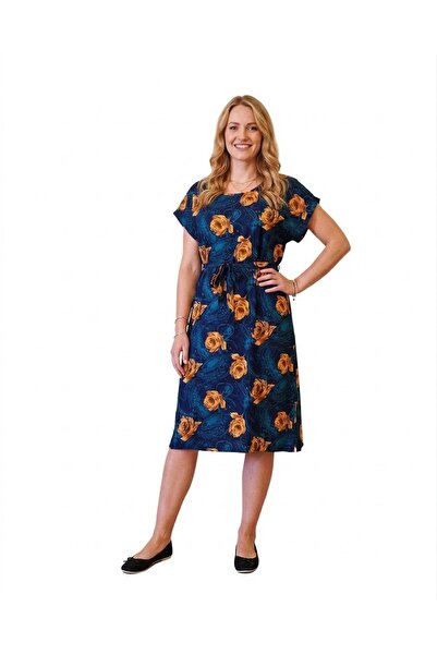Volupta WOMEN'S DRESS WITH YELLOW ROSES