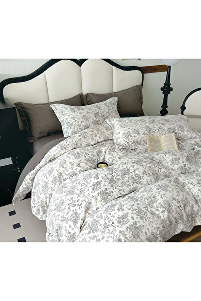 CHIRASO LUX Fine Cotton Bed Linen Set 6 Pieces Double Bed 180x200 Stretchy Sh...