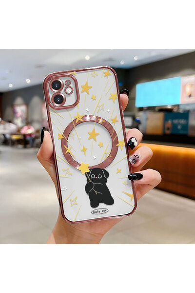 Hontinga iPhone 11 Compatible Transparent Soft Silicone Magsafe Wireless Case...