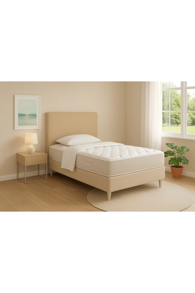RS JANTİ STORE Çift Kişilik Baza Yatak Başlık Kılıfı 160x70 cm - Esnek Lastik...