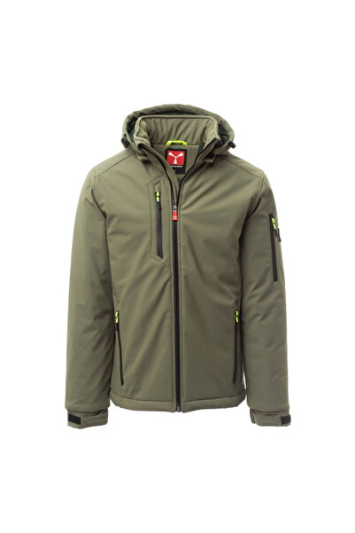 PAYPER Creek Pad Winter Softshell Jacket, 70% Cotton + 30% Polyester, Militar...