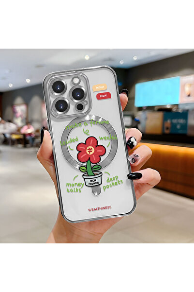 Hontinga iPhone 16 Pro Compatible Transparent Soft Silicone Magsafe Wireless ...