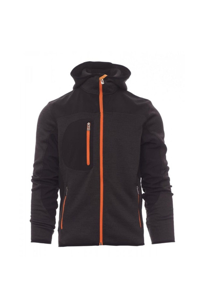 PAYPER Trip jacket, 100% polyester, Melange Steel Grey/Black Orange, size M M