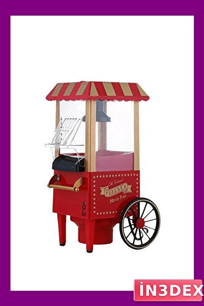 İN3DEX Oil-Free Hot Air Popcorn Maker Fast Popping