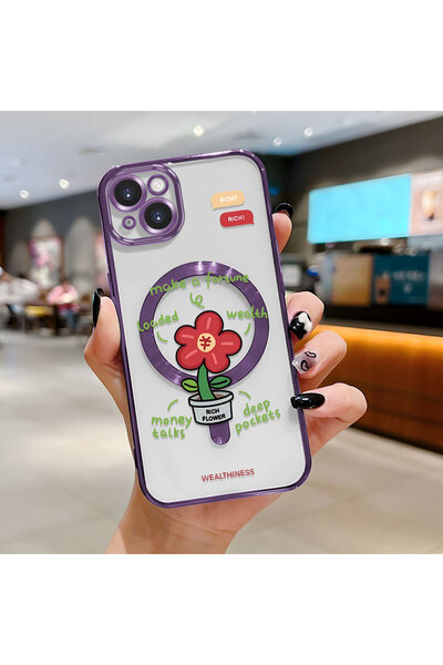 Hontinga حافظة هاتف لاسلكية من السيليكون الناعم الشفاف متوافقة مع هاتف iPhone...