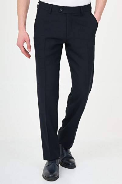 Mcr Straight Slim Fit Men's Trousers Navy Blue - 38368.26Y