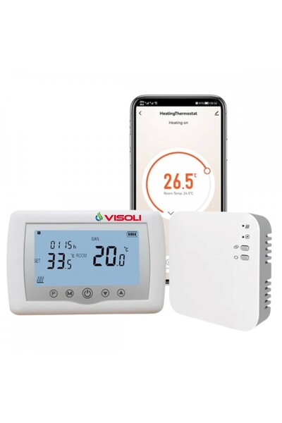 Visoli Termostat Ambient Centrala Termica WIFI Visoli™ WT-08, Controlat Prin ...