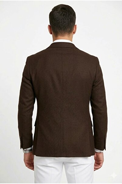Plus Scorpion Sacou elegant clasic cu material texturat