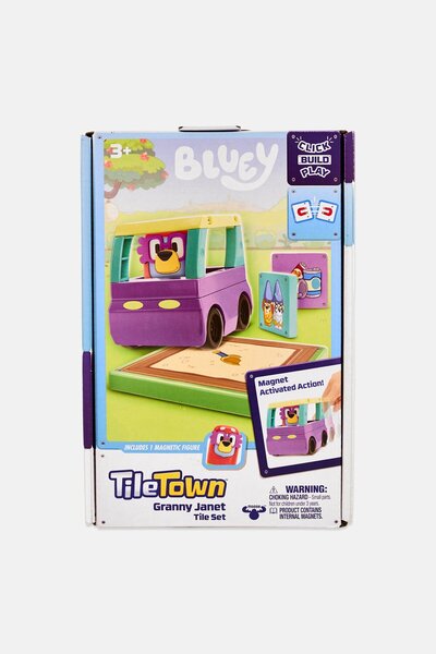 Moose Toys Tile Town- Bluey Granny Janet Set