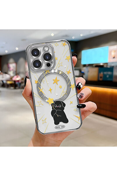 Hontinga حافظة لاسلكية من السيليكون الناعم الشفاف متوافقة مع هاتف iPhone 15 P...