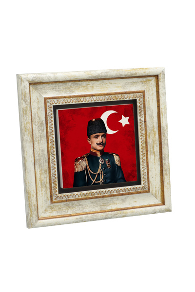 Sadrazam Enver Paşa cu imprimeu Tablou din piatră naturală 20X201G-Enver1