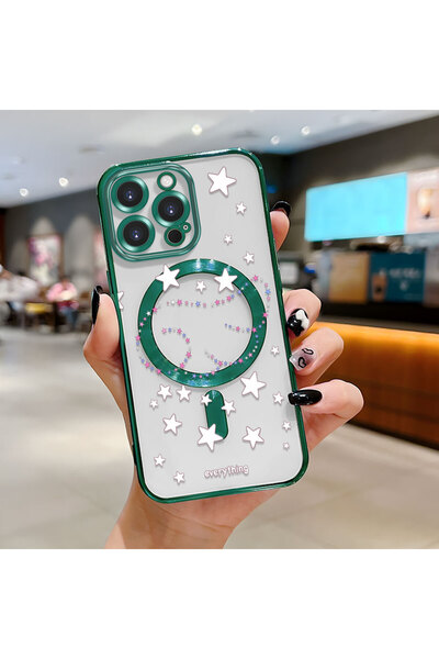 Hontinga حافظة هاتف لاسلكية من السيليكون الناعم الشفاف متوافقة مع هاتف iPhone...