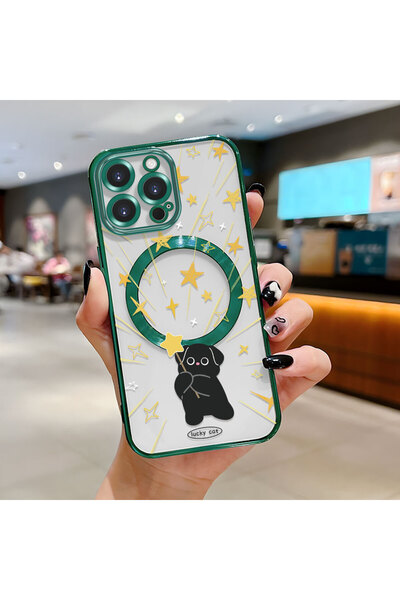 Hontinga حافظة لاسلكية من السيليكون الناعم الشفاف متوافقة مع هاتف iPhone 16 P...