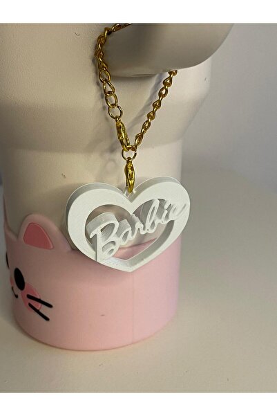 Freya Barbie Heart Quencher Thermos Cup Accessory Decorative Ornament with Chain