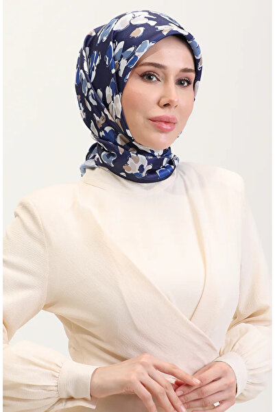 sefamerve cu model Eșarfă Crystal 70288-08 Bleumarin