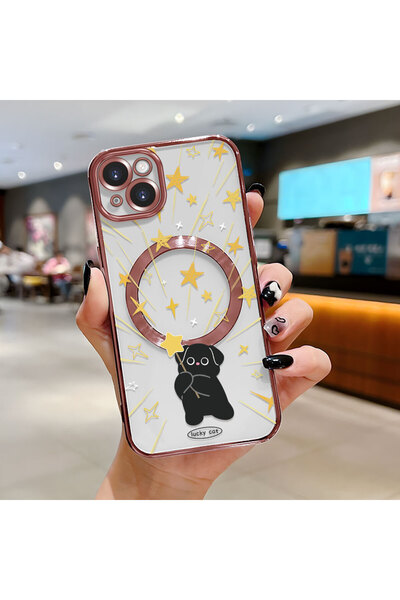 Hontinga حافظة لاسلكية من السيليكون الناعم الشفاف متوافقة مع هاتف iPhone 14 P...