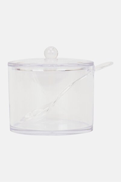 Muy Mucho Ovenza Acrylic Sugar Bowl With Spoon, Transparent