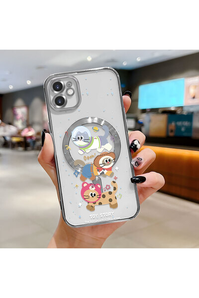 Hontinga iPhone 11 Compatible Transparent Soft Silicone Magsafe Wireless Phon...