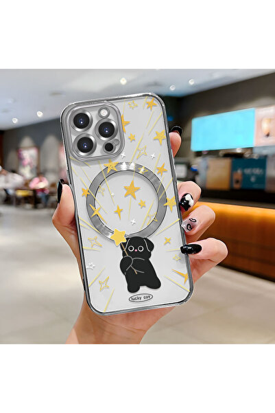 Hontinga حافظة لاسلكية من السيليكون الناعم الشفاف متوافقة مع هاتف iPhone 16 P...