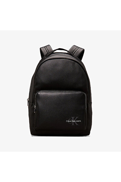 Calvin Klein Mono Logo Erkek Siyah Sırt Çantası