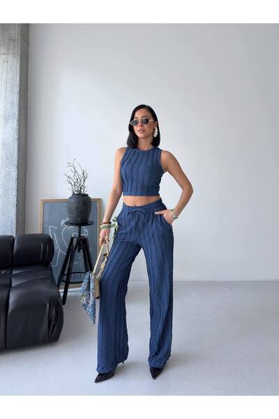 ARK MAĞAZALARI Halter Neck Tuffed Double Set