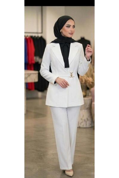 Tebrikler tekstil Stylish and Modern Women's Jacket and Pants Set G4801