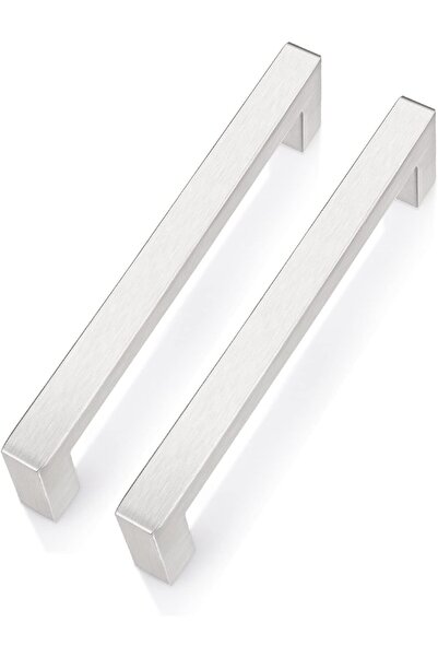 I Best FZE 5 Pack Brushed Steel Cabinet Handles Hole Center 128mm Cabinet Pul...