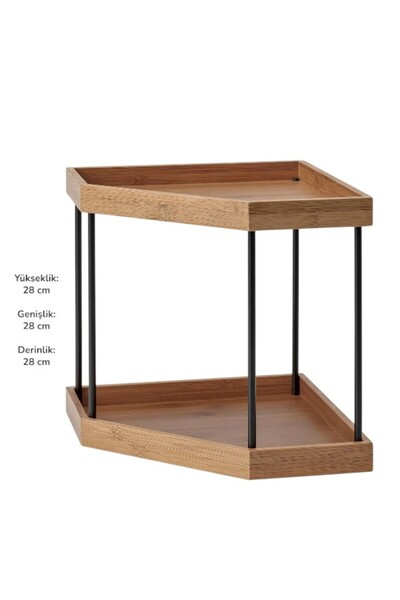 IKEA NÅLBLECKA tezgah üstü düzenleyici , bambu, 28x28x28 cm