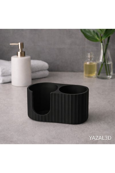 YAZAL3D قطن ومنظم أعواد تنظيف الأذن، منظم الحمام قطن قطعة