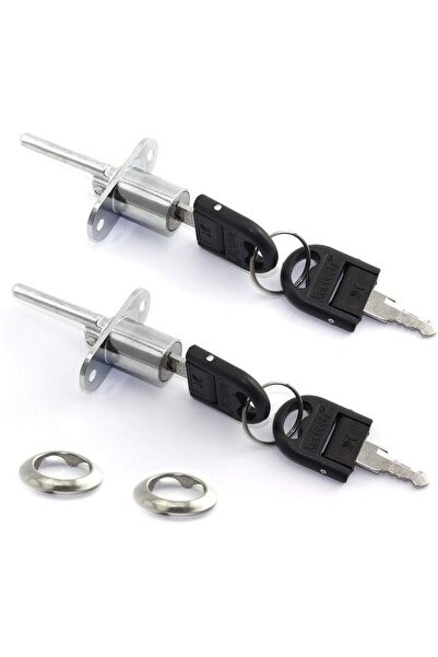 I Best FZE قفلان للأدراج مقاس 16 مم، قفل واحد، قفل أمان لخزانة مكتبية، مع مفت...