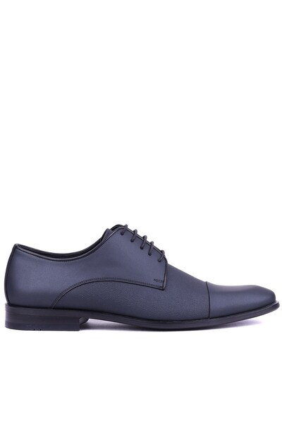 Shoetyle - Genuine Leather Black Color Men's Classic Shoes - 900-2474