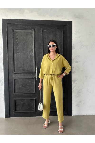 Füme Linen Bottom and Top 2-Piece Set