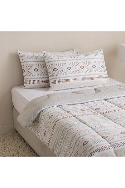 Home Box Madison Luton 3-Piece Cotton Printed Twin Comforter Set - 160x220 cm