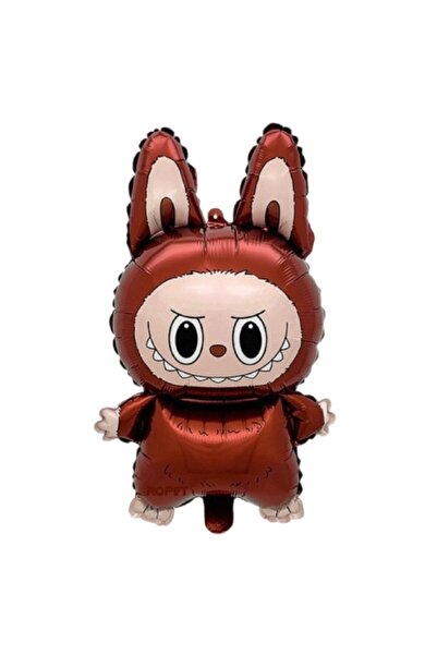 Ropet Balon folie Labubu, 30 cm, Maro