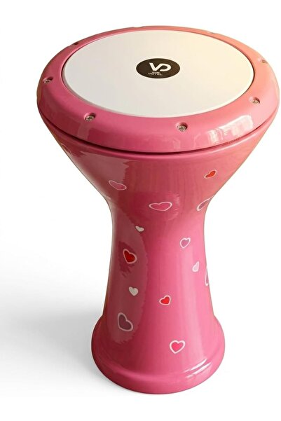 Vatan Darbuka Kalpli Pembe Darbuka, El Yapımı Dekoratif ve Profesyonel Tasarı...