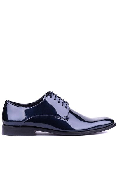 Shoetyle حذاء رجالي كلاسيكي أزرق داكن من الجلد الأصلي - جلد - 900-4804