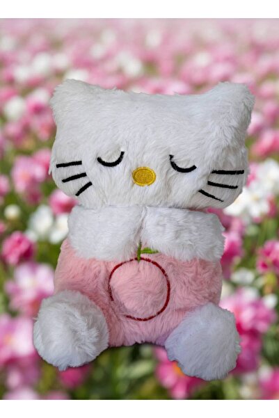 farddad Renkli Hello Kitty Nefes Alan Peluş Oyuncak Müzikli Bebek Uyku Arkada...