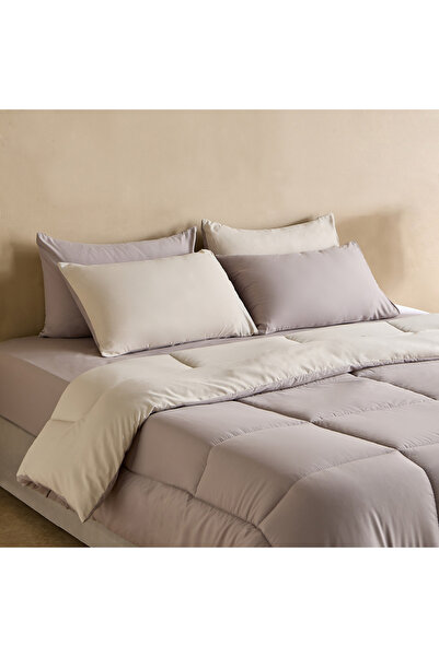 Home Box Luno Sleep Ease Hotel Collection 6-Piece Reversible Microfibre King ...