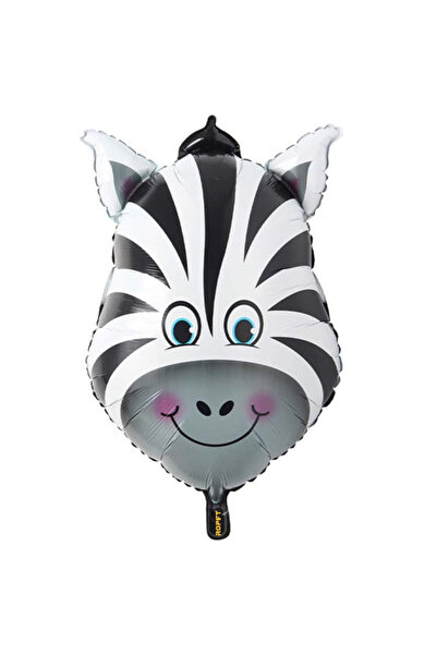 Ropet Foil balloon, zebra head shape, 50 cm,