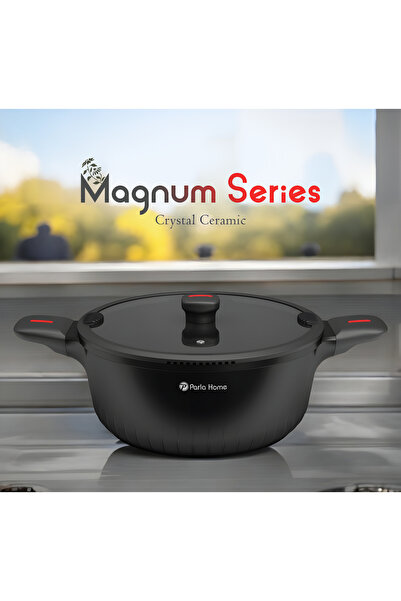 parlahome 9Pcs Cookware set Magnum series M-1050, Crystal Ceramic, Non-stick, Induction.