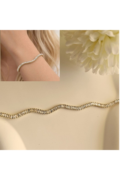 Mercan Baget Taşlı Çelik Su Yolu Bileklik