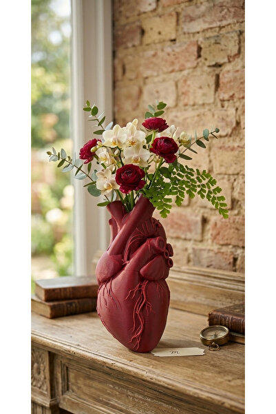 Markasız ucuz Anatomik Kalp Vazo Dekoratif Saksı - Modern Ev Hediyesi Obje - ...