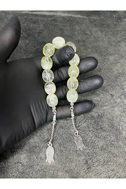 Mos Tespih Ζάζα Σαλλαμάλικ Πολυτελής Πέτρα Χαρέμι σε Σκόνη Κεχριμπάρι για Ροζ...