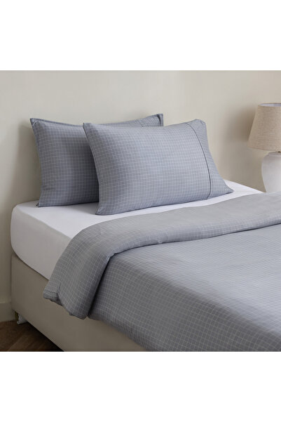 Home Box Ferum 3-Piece Microfiber Stripe Twin Duvet Quilt Cover Set - 150x220 cm