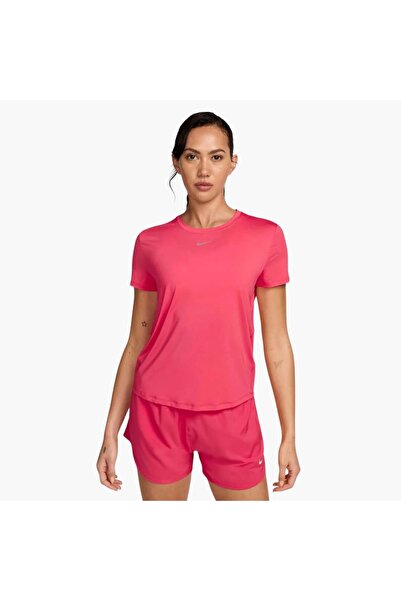 Nike One Classic Dri-Fit Short Sleeve T-Shirt - Pink