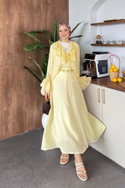 Hazamoda Unoo Ruffle Set Yellow