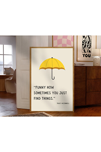 Tuba Decor Картина „Как се запознах с майка ви“ с дървена рамка от едно парче